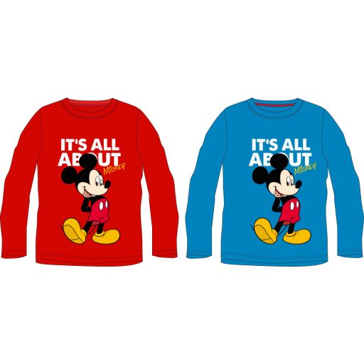 Disney Mickey All About gyerek hosszú ujjú póló 3 - 8 év / 98 - 128 cm