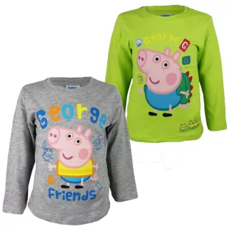   Peppa malac George gyerek hosszú póló, felső 2 - 6 év / 92 - 116 cm