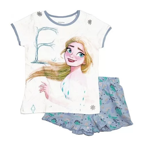 Disney Jégvarázs Elsa Smile gyerek rövid pizsama 4 - 9 év / 104 - 134 cm