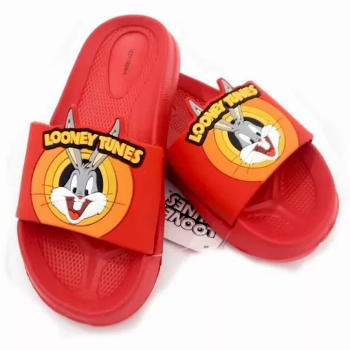 Bolondos dallamok Red 3D gyerek papucs 25-32