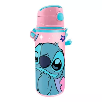   Disney Lilo és Stitch, A csillagkutya This World alumínium szívószálas kulacs akasztóval 600 ml