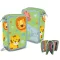Állatos Jungle tolltartó töltött 3 emeletes