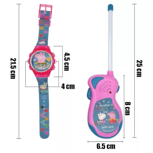Peppa malac Perfect Day Walkie Talkie + digitális karóra szett