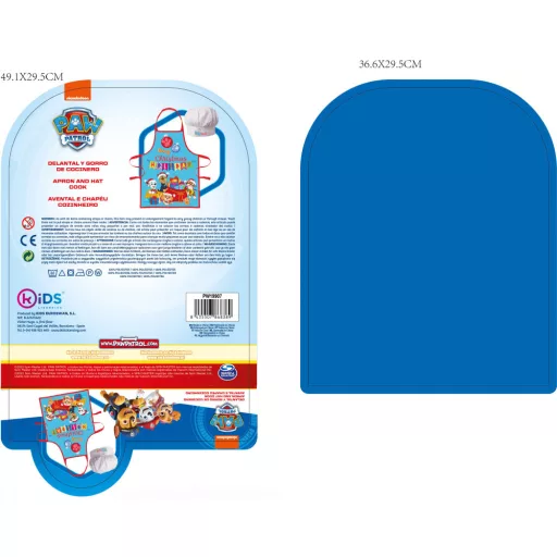 Mancs Őrjárat Holiday Karácsonyi gyerek kötény 2 darabos szett