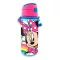 Disney Minnie Rainbow alumínium szívószálas kulacs akasztóval 600 ml