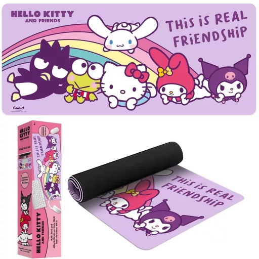 Hello Kitty Friends asztali egérpad 80x35 cm