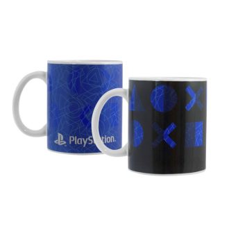   PlayStation Blue hőre változó porcelán bögre 325 ml Díszdobozban