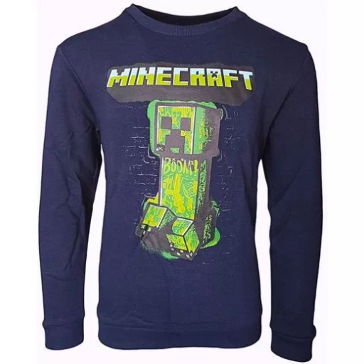 Minecraft Green Menace gyerek pulóver 6 - 12 év / 116 - 152 cm