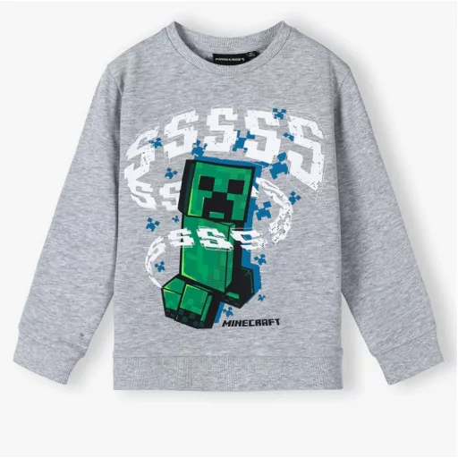 Minecraft Grey gyerek pulóver 6 - 12 év / 116 - 152 cm