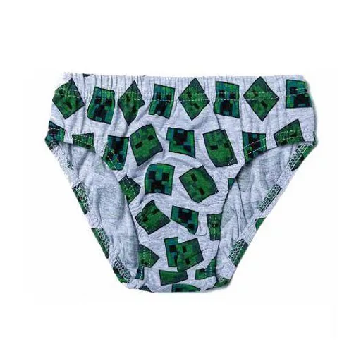 Minecraft Creeper gyerek fehérnemű, alsó 3 darab/csomag 6 - 12 év / 116 - 152 cm