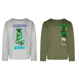   Minecraft c gyerek hosszú ujjú póló, felső 6 - 12 év / 116 - 152 cm