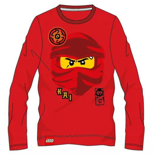 Lego Ninjago Red gyerek hosszú ujjú póló, felső 3 - 8 év / 98 - 128 cm