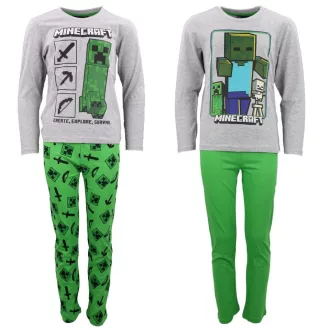  Minecraft Create gyerek hosszú pizsama 8 - 12 év / 128 - 152 cm