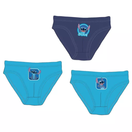 Disney Lilo és Stitch, A csillagkutya Blue gyerek fehérnemű, alsó 3 darab/csomag 2 - 8 év / 92 - 128 cm