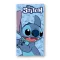 Disney Lilo és Stitch, A csillagkutya Big Smile fürdőlepedő, strand törölköző 70x140cm (Fast Dry)