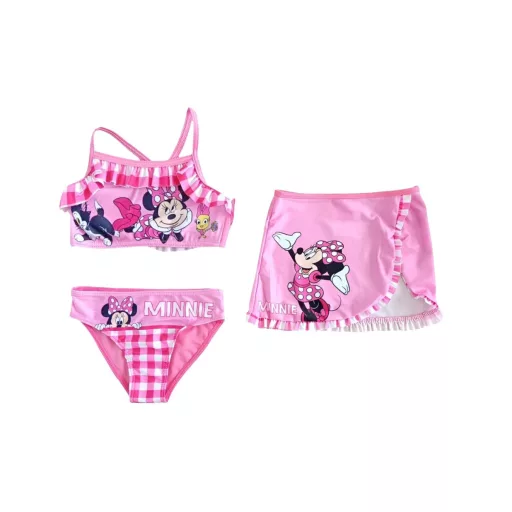 Disney Minnie Checkered gyerek bikini és szoknya szett 4 - 10 év / 104 - 140 cm