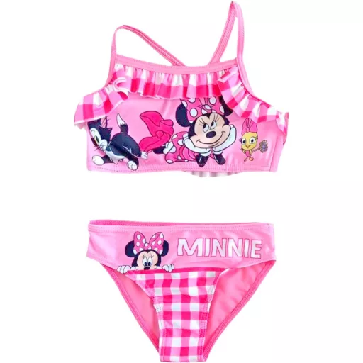 Disney Minnie Checkered gyerek bikini és szoknya szett 4 - 10 év / 104 - 140 cm