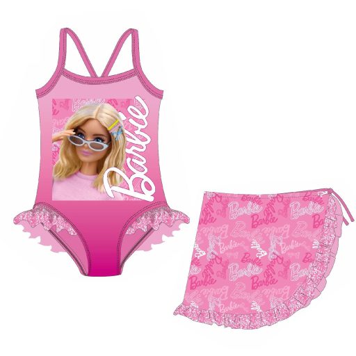Barbie Style gyerek fürdőruha és sarong szett 3 - 8 év / 98 - 128 cm
