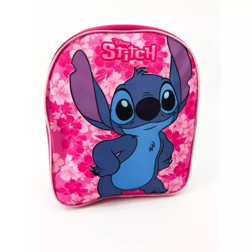 Disney Lilo és Stitch, A csillagkutya Pink Leaf hátizsák, táska 30 cm