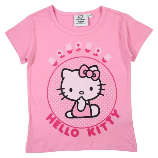 Hello Kitty Pink gyerek rövid póló, felső 3 - 8 év / 98 - 128 cm