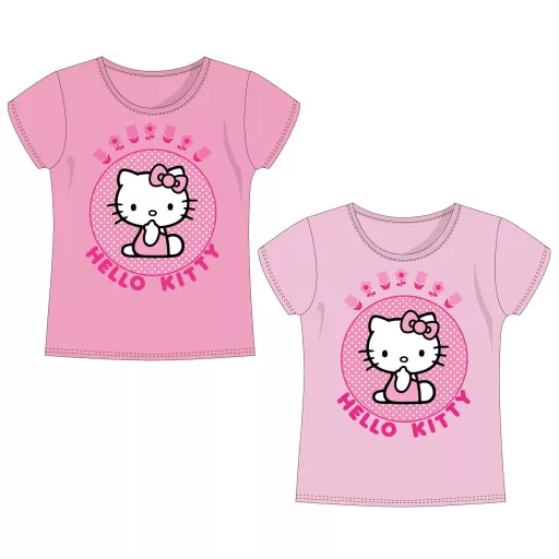 Hello Kitty Pink gyerek rövid póló, felső 3 - 8 év / 98 - 128 cm