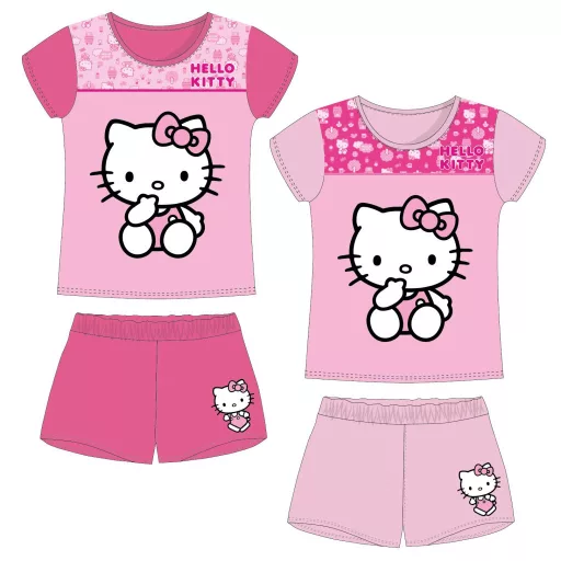 Hello Kitty Cutie gyerek rövid pizsama 3 - 8 év / 98 - 128 cm