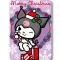 Hello Kitty Kuromi Karácsonyi polár takaró 100x140cm