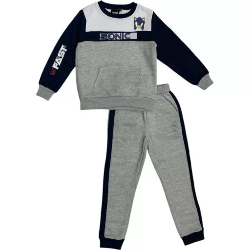 Sonic a sündisznó Grey gyerek melegítő, jogging szett 2 - 8 év / 92 - 128 cm