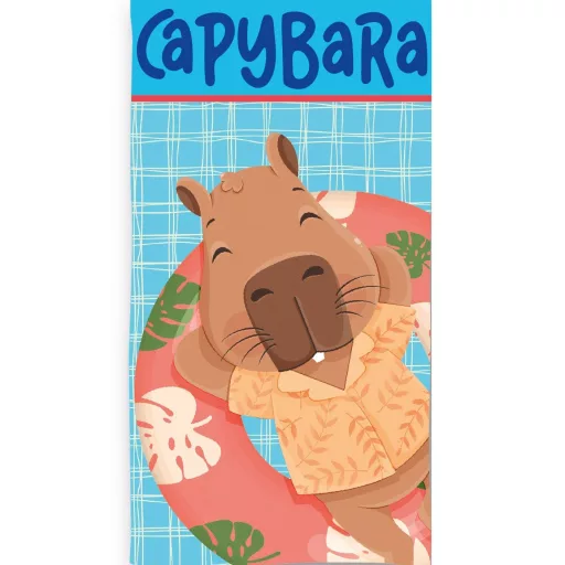 Kapibara Float Fun fürdőlepedő, strand törölköző 70x140cm (Fast Dry)