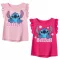 Disney Lilo és Stitch, A csillagkutya Tiny Smile gyerek rövid póló, felső 3 - 8 év / 98 - 128 cm