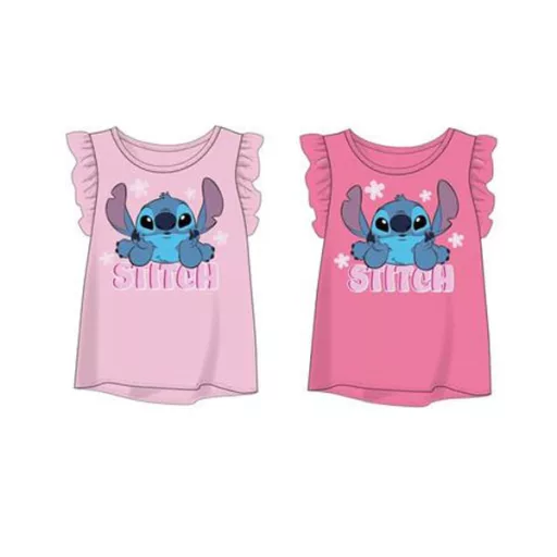 Disney Lilo és Stitch, A csillagkutya Tiny Smile gyerek rövid póló, felső 3 - 8 év / 98 - 128 cm