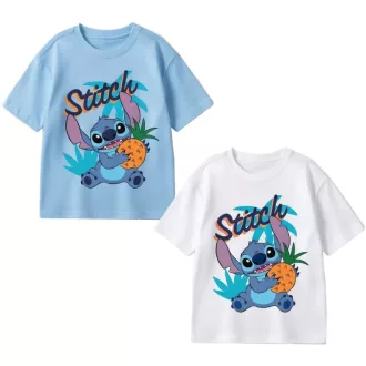  Disney Lilo és Stitch, A csillagkutya Ananas gyerek rövid póló, felső 3 - 8 év / 98 - 128 cm
