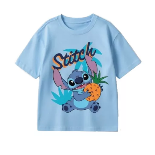 Disney Lilo és Stitch, A csillagkutya Ananas gyerek rövid póló, felső 3 - 8 év / 98 - 128 cm