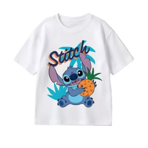 Disney Lilo és Stitch, A csillagkutya Ananas gyerek rövid póló, felső 3 - 8 év / 98 - 128 cm