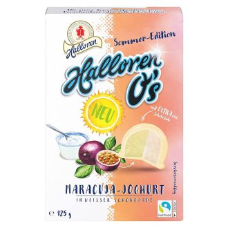Halloren fehércsokoládé maracuja joghurtos töltelékkel