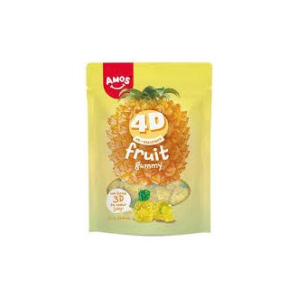 4d Amos ananász ízű gumicukor