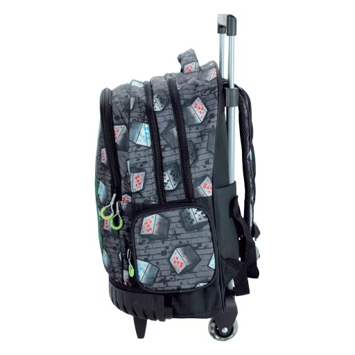 Minecraft Metro Art gurulós iskolatáska, táska 46 cm