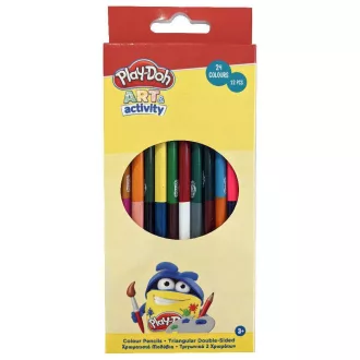   Play-Doh Art kétvégű, háromszögletű színes ceruza készlet