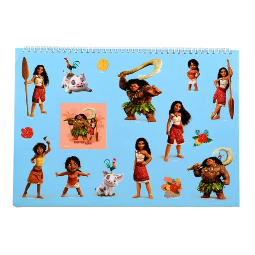 Disney Vaiana Together Again A/4 spirál vázlatfüzet 40 lapos matricával