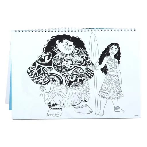 Disney Vaiana Together Again A/4 spirál vázlatfüzet 40 lapos matricával