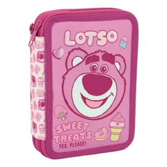   Disney Játékháború Lotso Jam tolltartó töltött 2 emeletes
