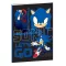 Sonic a sündisznó Go Fast B/5 vonalas füzet 40 lapos