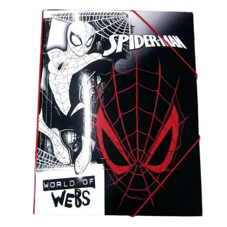Pókember World of Webs A/4 gumis mappa