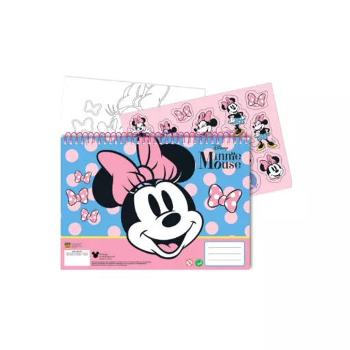 Disney Minnie Joy A/4 spirál vázlatfüzet 40 lapos matricával