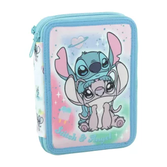   Disney Lilo és Stitch, A csillagkutya Brush It Out tolltartó töltött 2 emeletes