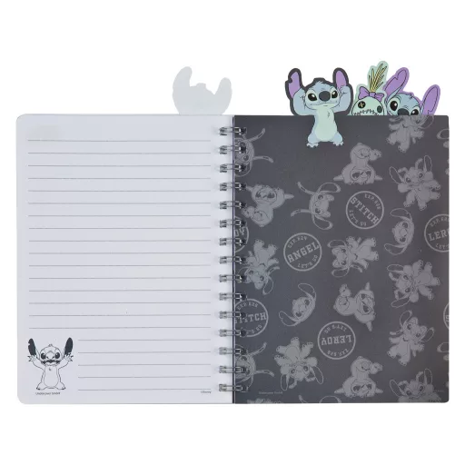 Disney Lilo és Stitch, A csillagkutya Brush It Out A5 notesz, jegyzetfüzet regiszterekkel