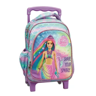 Barbie Sparkle gurulós ovis hátizsák, táska 30 cm