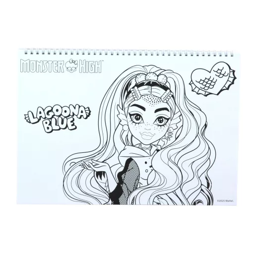 Monster High Crew A/4 spirál vázlatfüzet 40 lapos matricával
