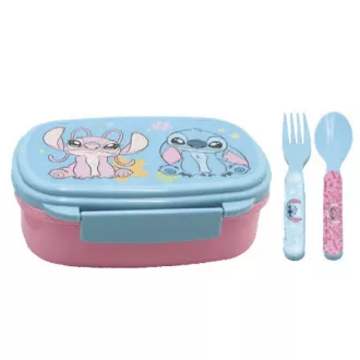   Disney Lilo és Stitch, a csillagkutya Alien 626 szendvicsdoboz + evőeszköz szett