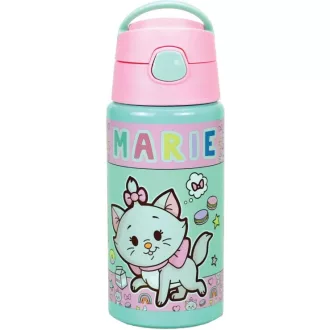   Disney Marie Little Lady alumínium szívószálas kulacs akasztóval 500 mll